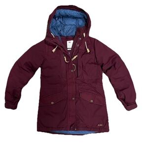 Fjallraven Singi Parka Women's Small Dark Garnet Maroon Winter Jacket G-1000